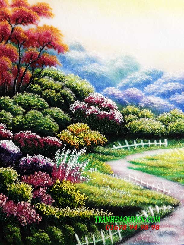 Tranh đá quý phong cảnh nước ngoài